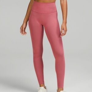 Lululemon Athletica Wunder Train Tight 28” Rose Gold